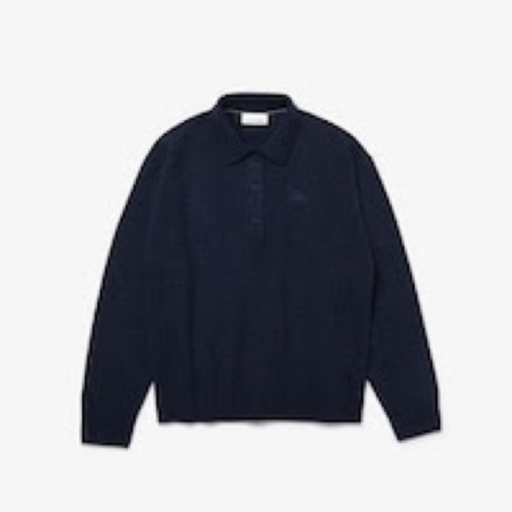 Lacoste Polo Collar Wool Sweater